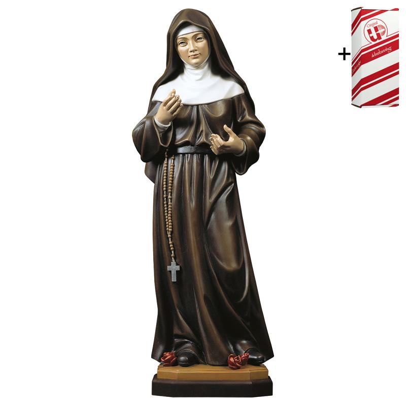 monaca agostiniana + box regalo. 46 cm.scolpito in
