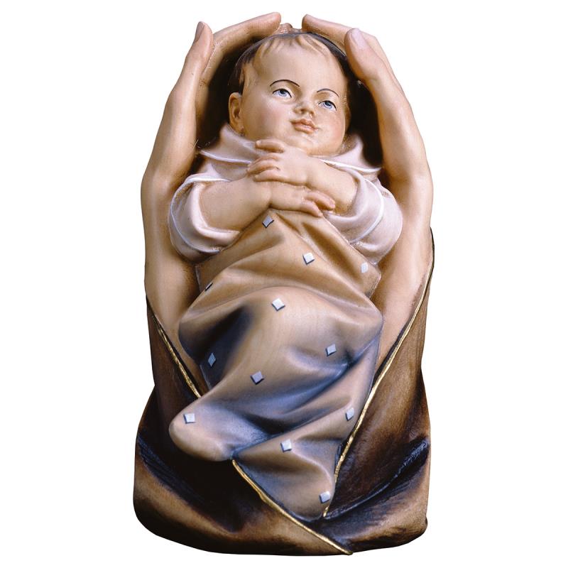 mani protettrici neonato. 16 cm.scolpito in legno