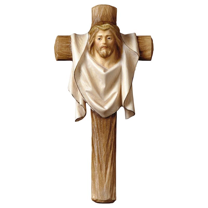 croce della passione. 11 x5,5 cm.scolpito in legno