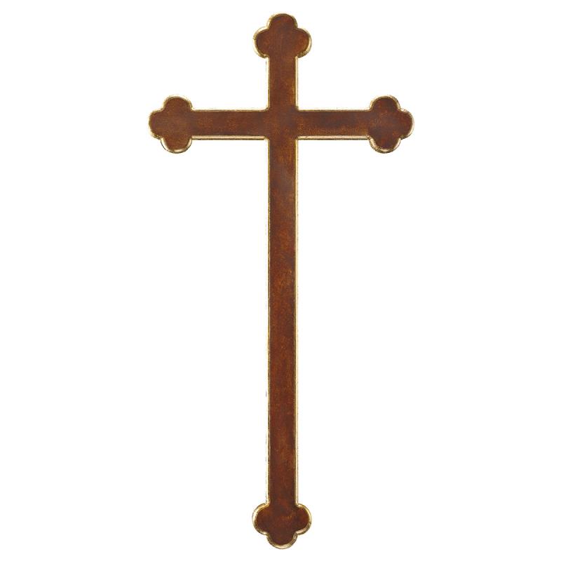 croce barocca. 73(146x73)cm.scolpito in legno di