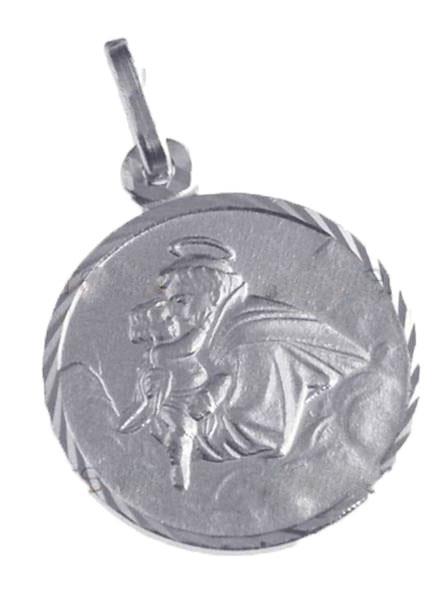 medaglia in argento sant''antonio da padova cm 1,4