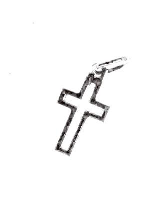 croce in argento traforata cm 1,5
