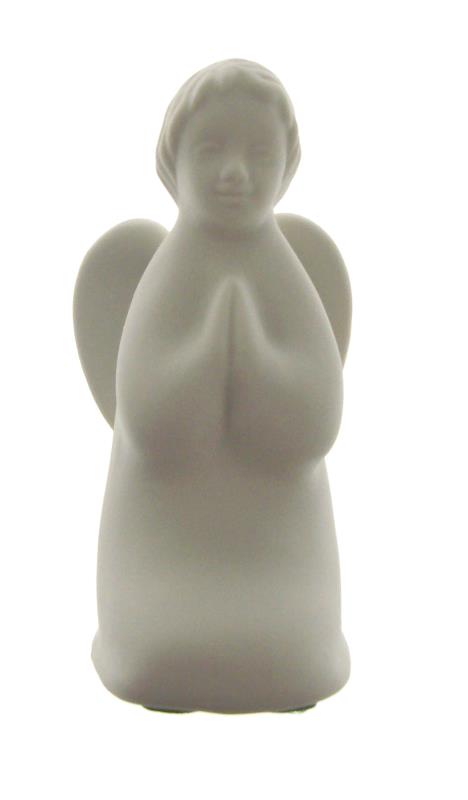 statua angelo in porcellana bianca cm 10