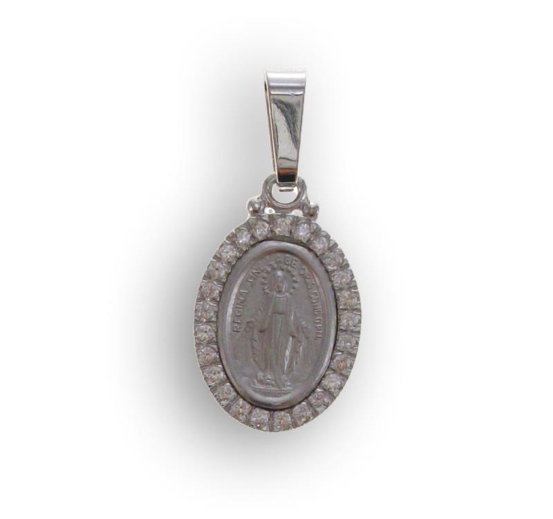 medaglia miracolosa argento cm 1,2