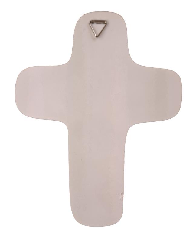 croce prima comunione bianco con cartoncino