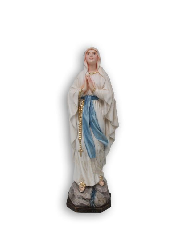 statua madonna di lourdes cm 16 resina