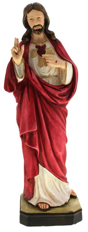 statua sacro cuore di gesu altezza 30 cm