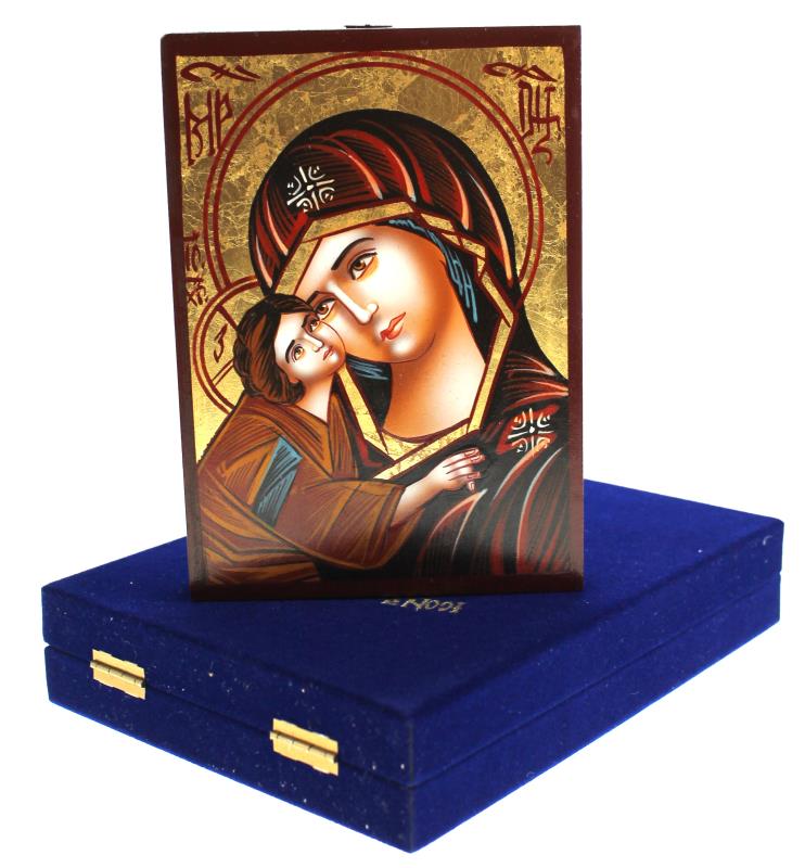 icona dipinta a mano donskaja madre di dio