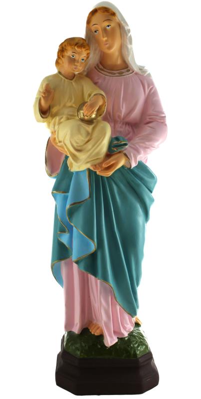 statua madonna con bambino cm 40
