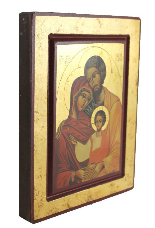 icona sacra famiglia 12x15 cm
