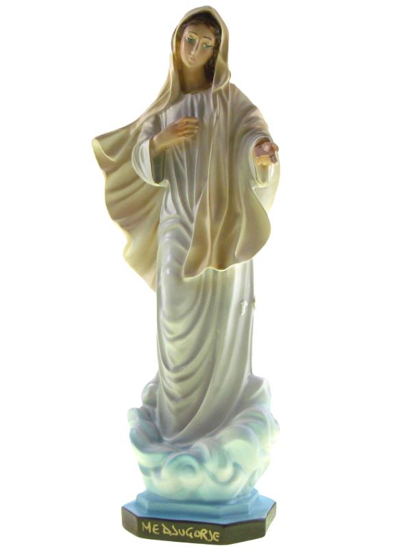 statua madonna di medjugorie altezza 30 cm