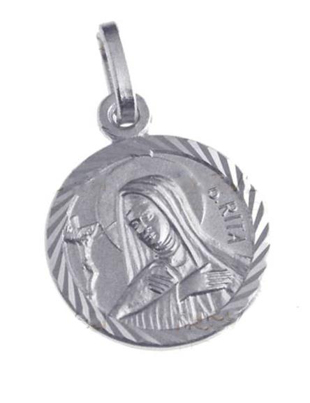 medaglia in argento santa rita