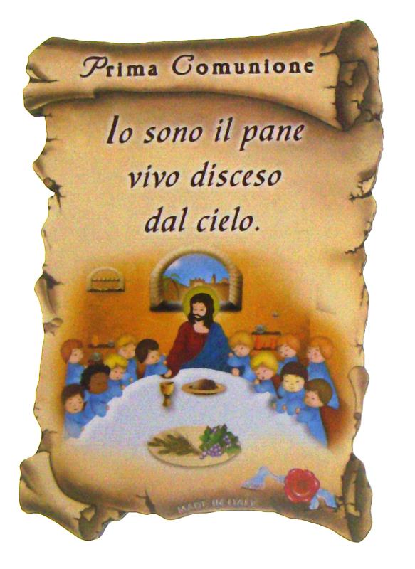 tavoletta 7x10 cm ricordo sacramenti prima comunione