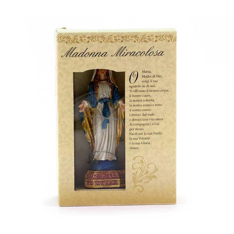 statua madonna miracolosa cm 12 cofanetto