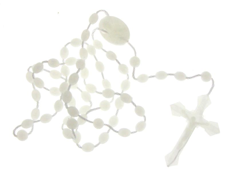 rosario in plastica fosforo