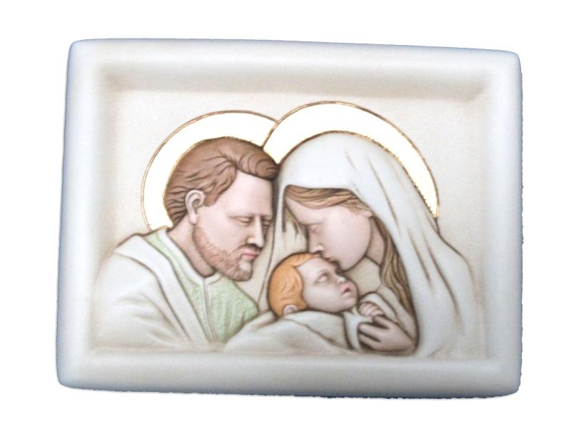sacra famiglia 9x10 ceramica