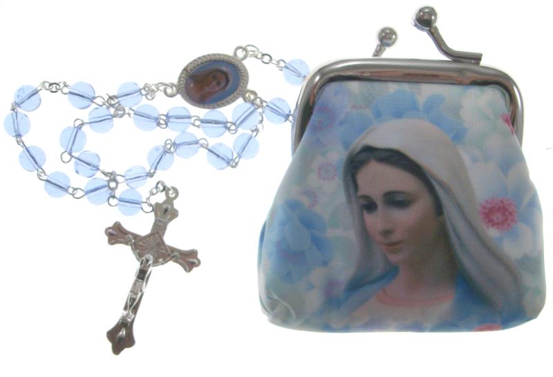 rosario con astuccio madonna di medjugorie