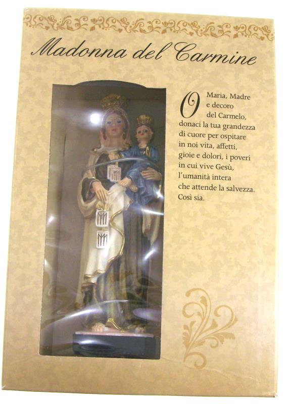 statua madonna del carmine cm 12 confez.