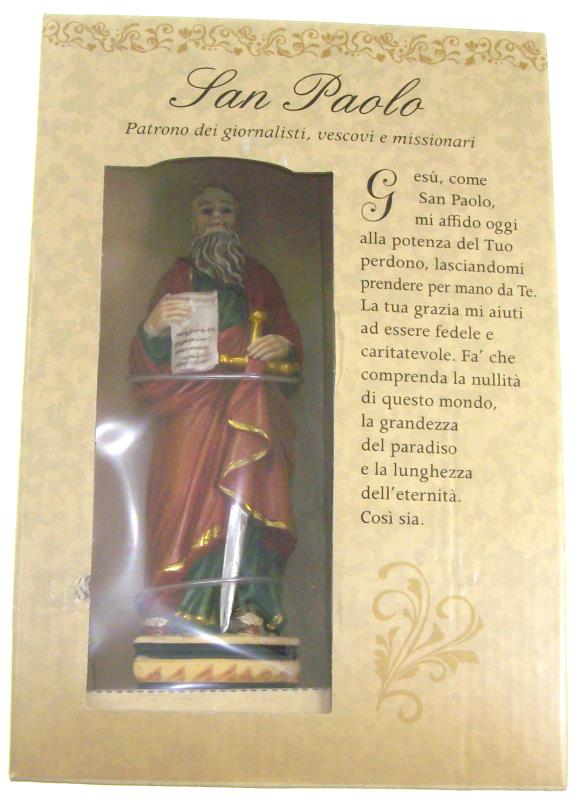 statua san paolo cm 12 confezione regalo