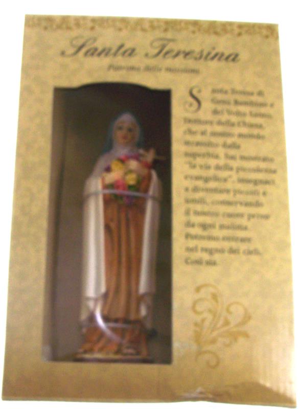 statua santa teresina cm 12 confezione regalo