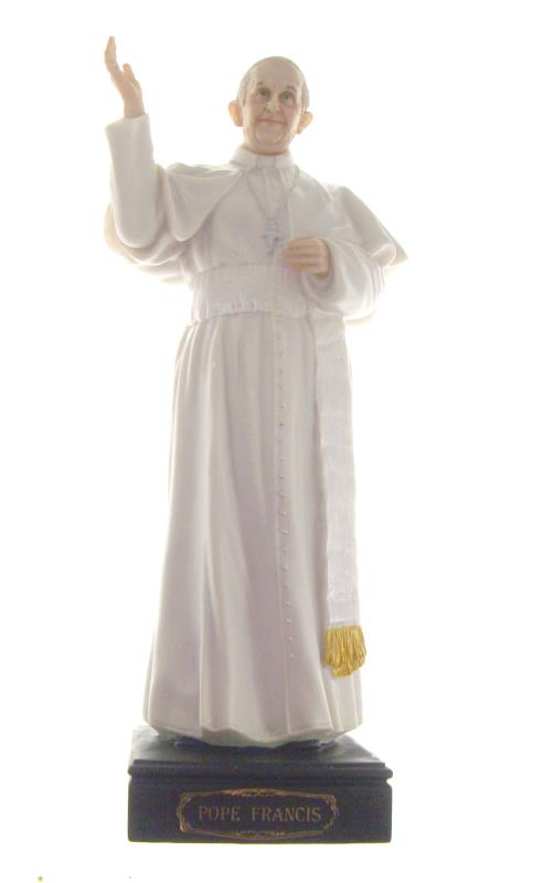 statua papa francesco altezza cm 28