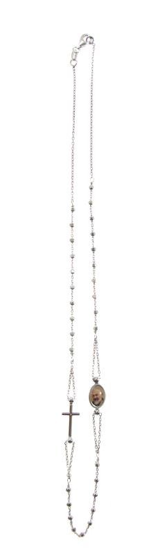collana giricollo rosario argento