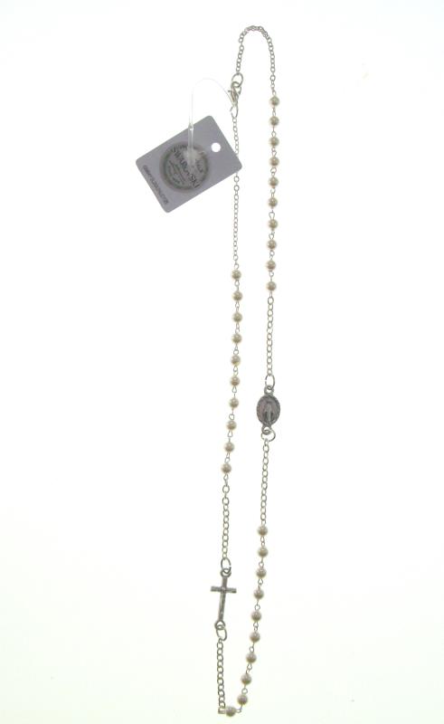 collana rosario perla swarovsky