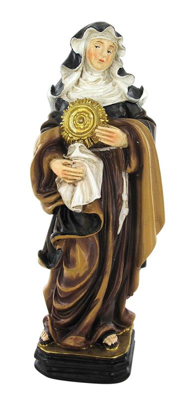 statua santa chiara cm 12 confezione regalo