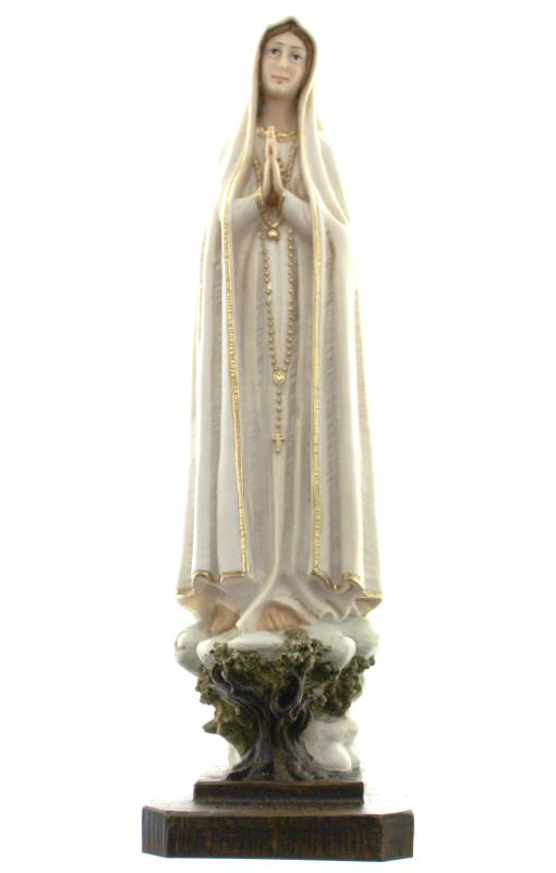 statua madonna di fatima in resina cm 26
