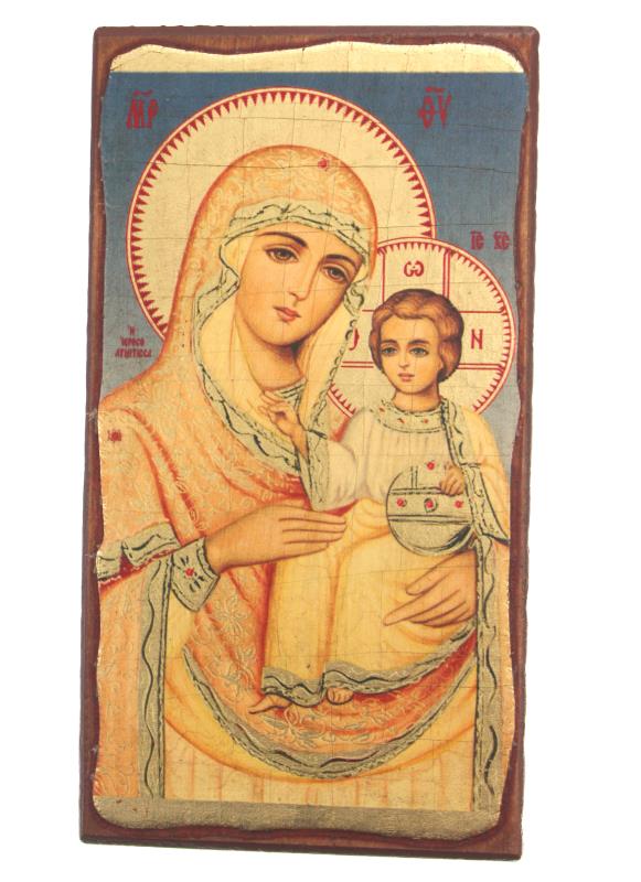 tavola icona serigrafata madonna con bambino