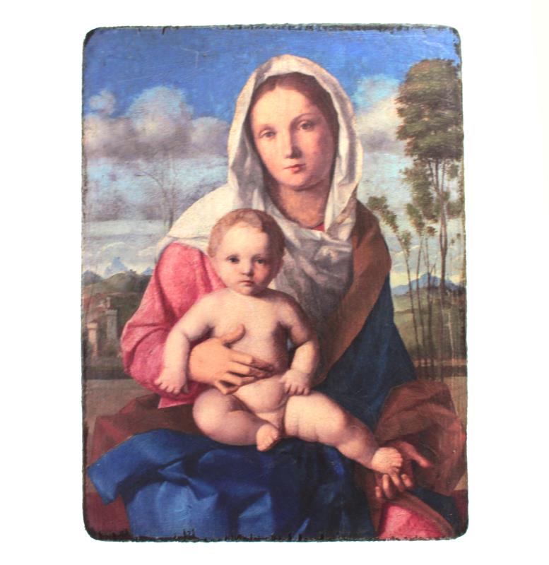 quadro madonna con bambino cm 15x20