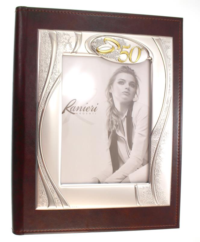 album 50 esimo di matrimonio argento 31x24 cm