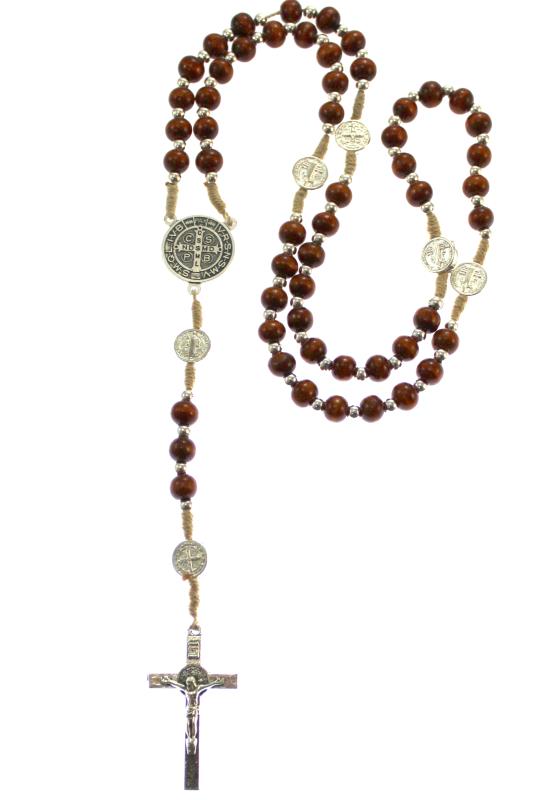 rosario san benedetto corda legno marrone