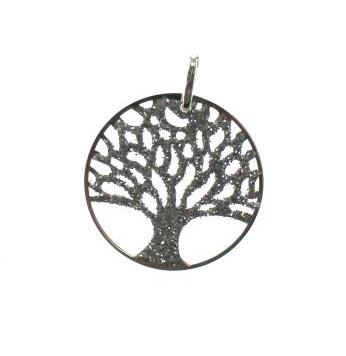 medaglia albero della vita argento cm 1,5