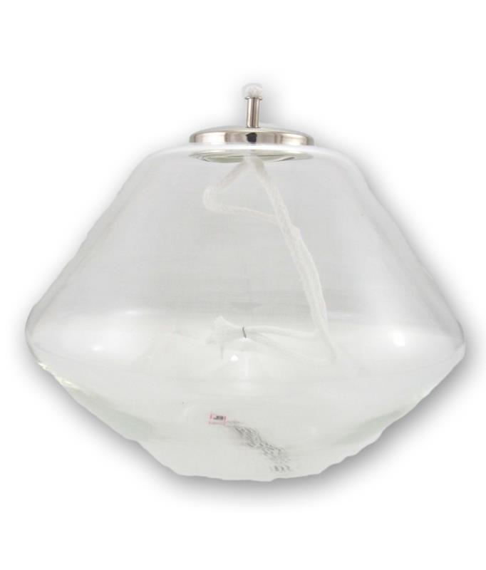lampada da altare trasparente Ø 14x10 cm