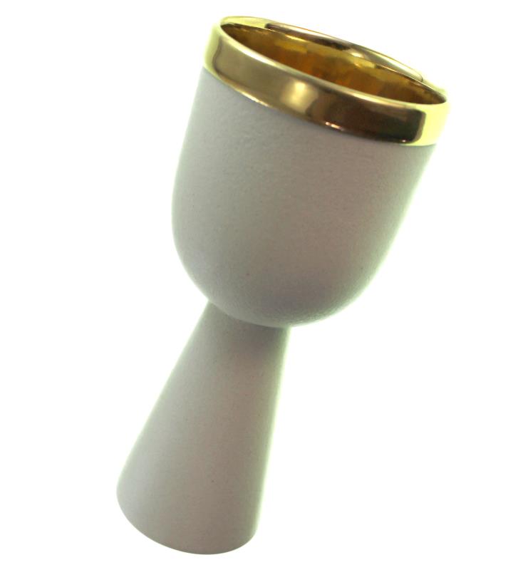 calice in gres porcellanato coppa oro cm 20