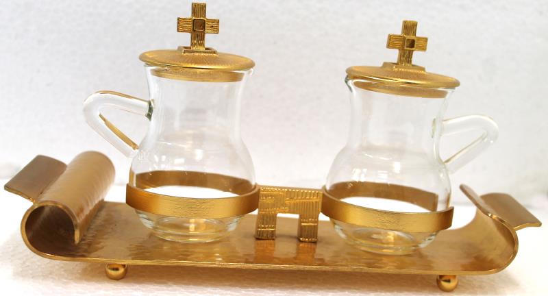 ampolle vetro boccetta base dorata