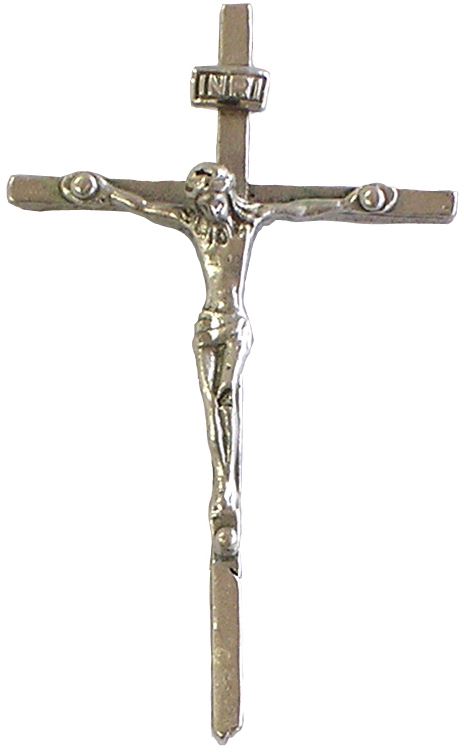 croce con cristo riportato in argento 925 - 4,7 cm