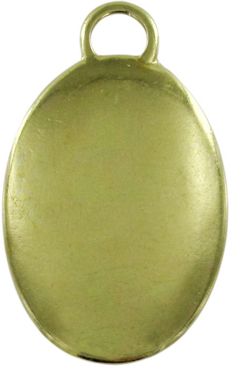 medaglia madre teresa di calcutta in metallo dorato e resina - 3,5 cm