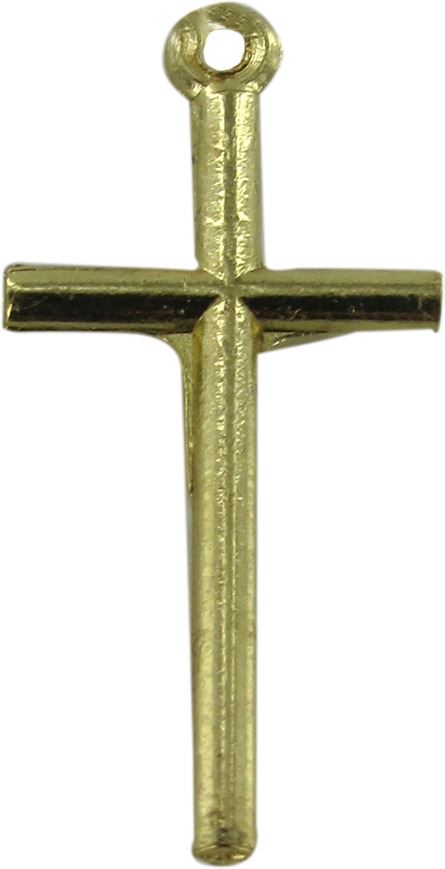 croce con cristo in metallo dorato - 2,5 cm