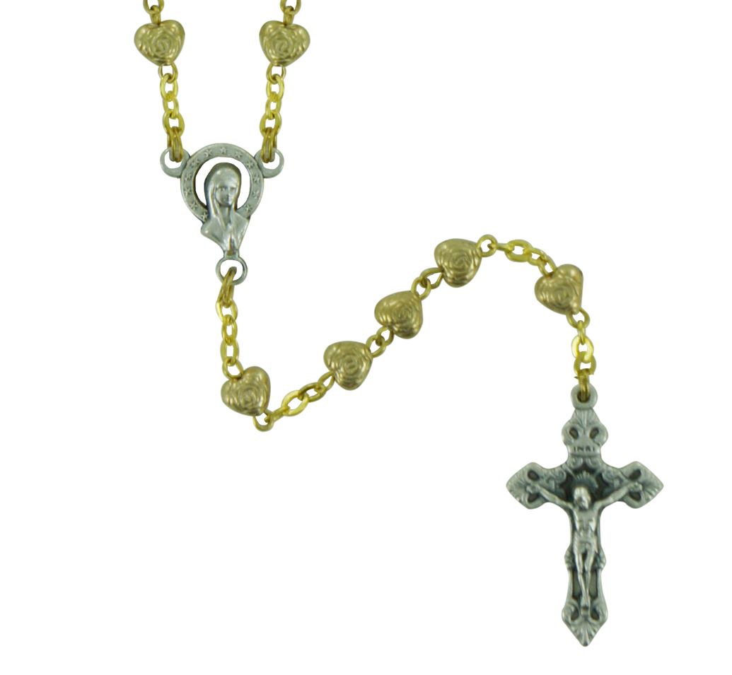 rosario in metallo dorato da Ø 5,5 mm