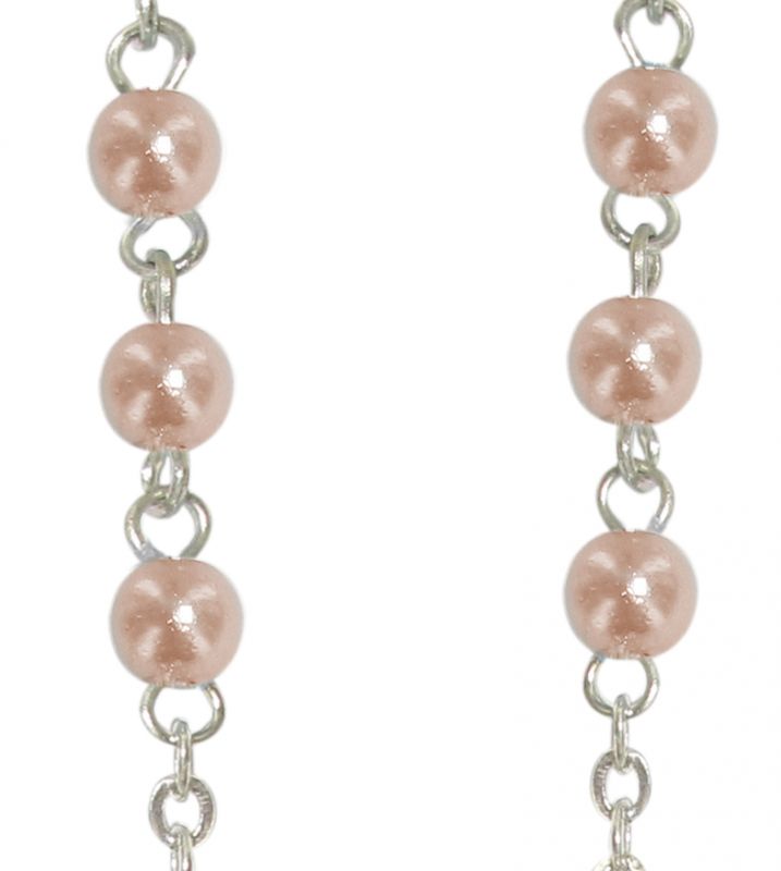 rosario imitazione perla vetro Ø 4 mm rosa