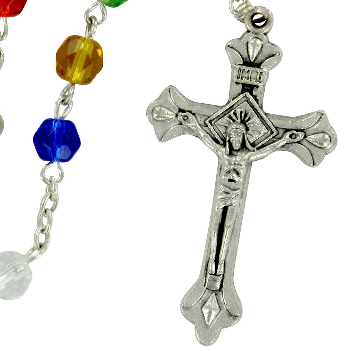 rosario in semicristallo Ø 6 mm missionario