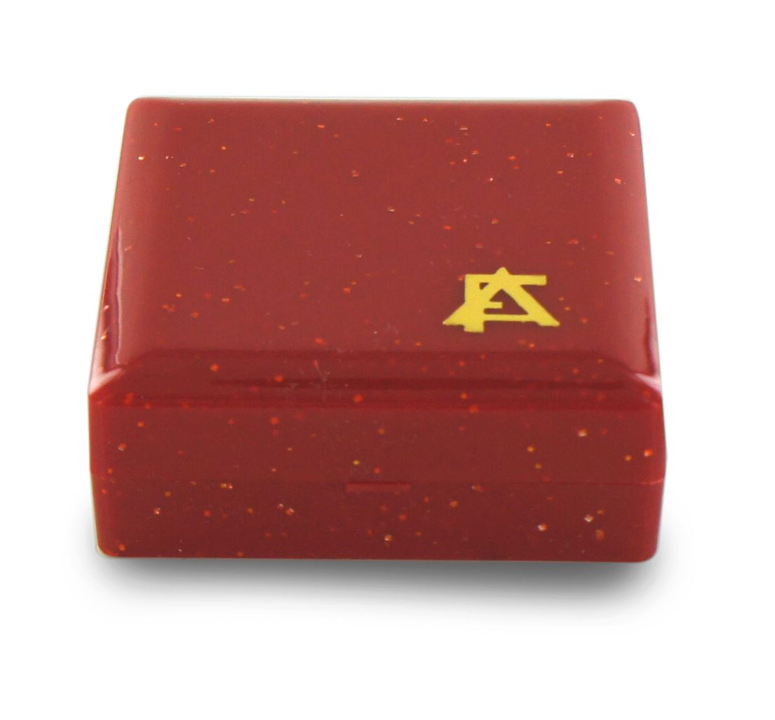 scatolina portarosario rossa - 6 x 6 cm