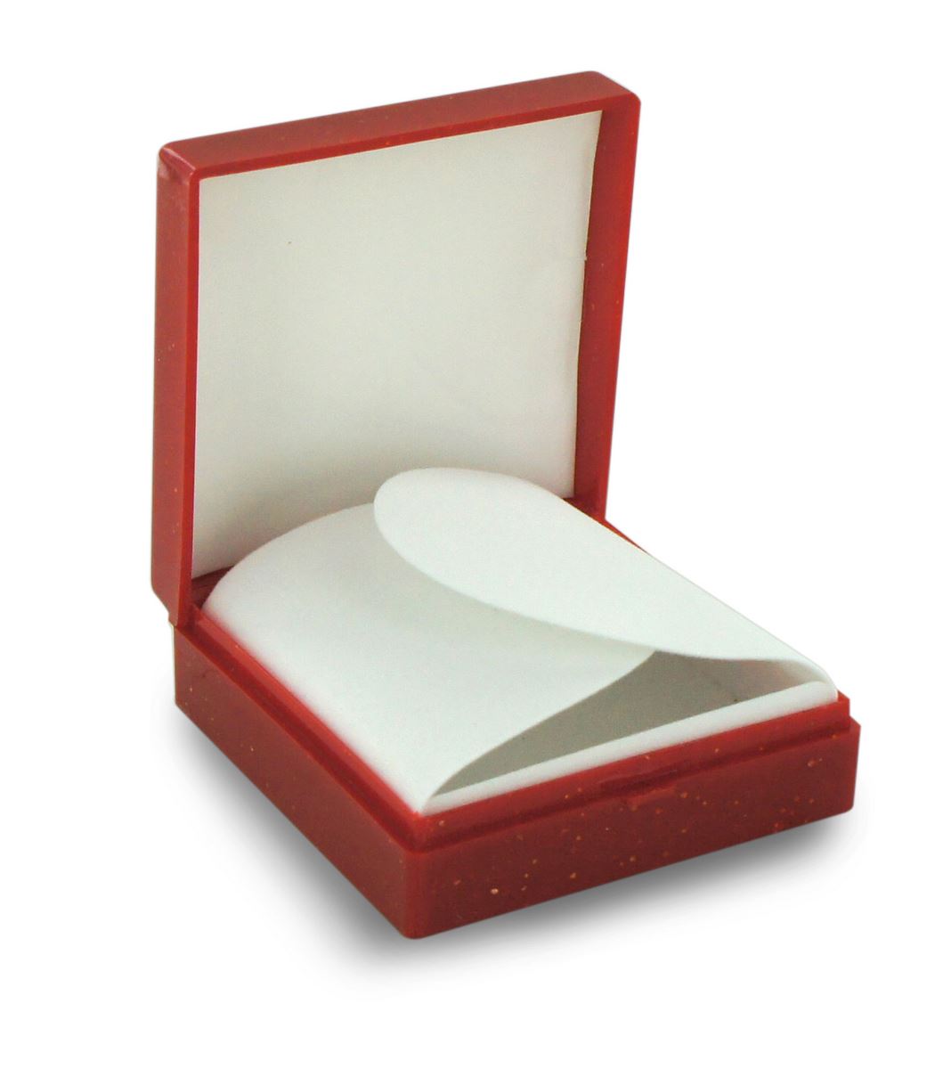 scatolina portarosario rossa - 6 x 6 cm