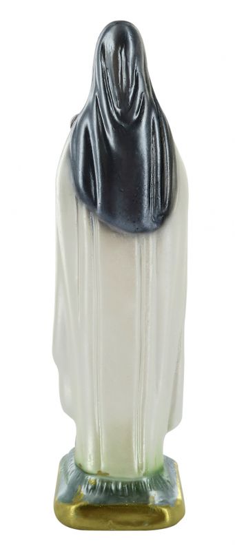 statua santa teresa di lisieux in gesso madreperlato dipinta a mano - 15 cm