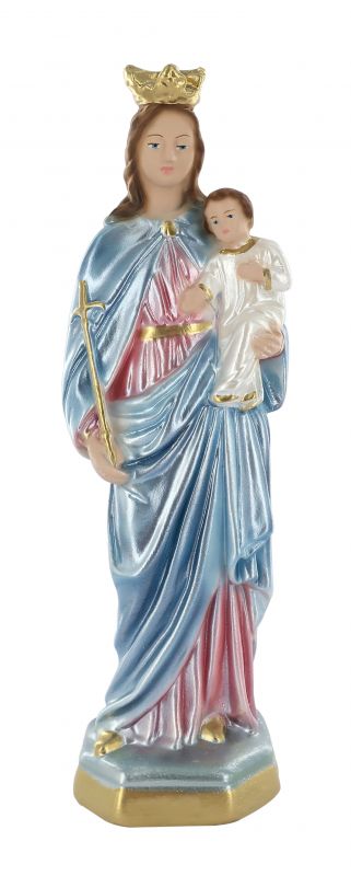 statua maria ausiliatrice in gesso dipinta a mano - 20 cm circa