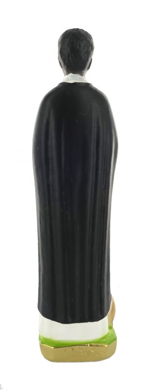 statua san martino de porres in gesso dipinta a mano - 20 cm