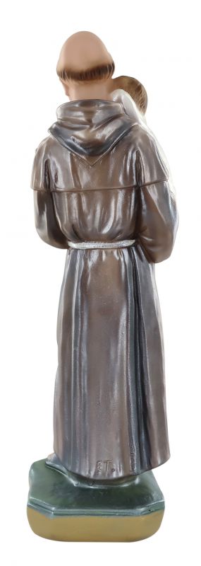 statua sant'antonio in gesso madreperlato dipinta a mano - 23 cm