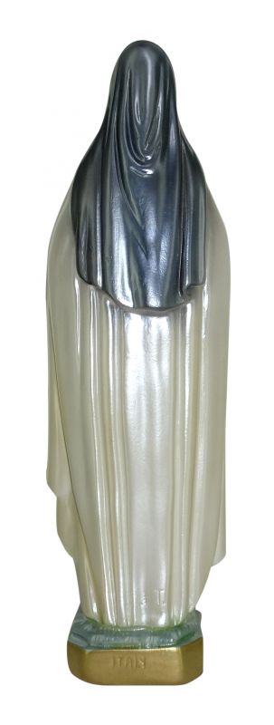 statua santa teresa di lisieux in gesso madreperlato dipinta a mano - circa 30 cm